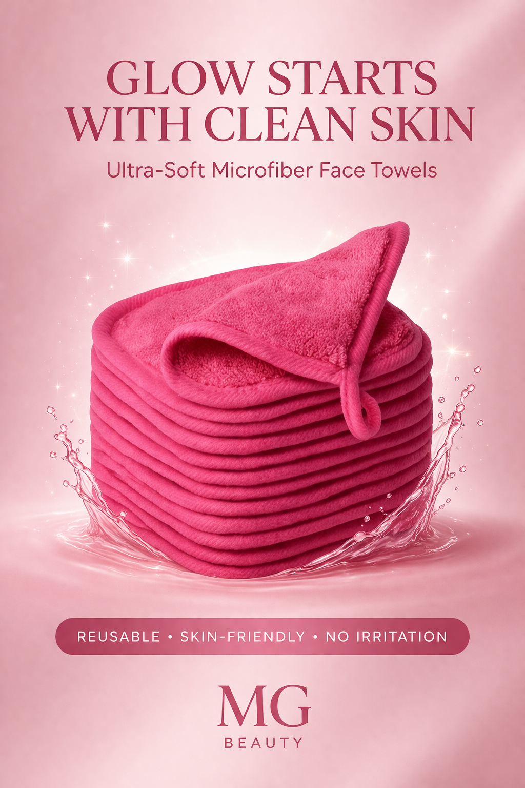 Ultra-Soft Microfiber Makeup Remover Cloths