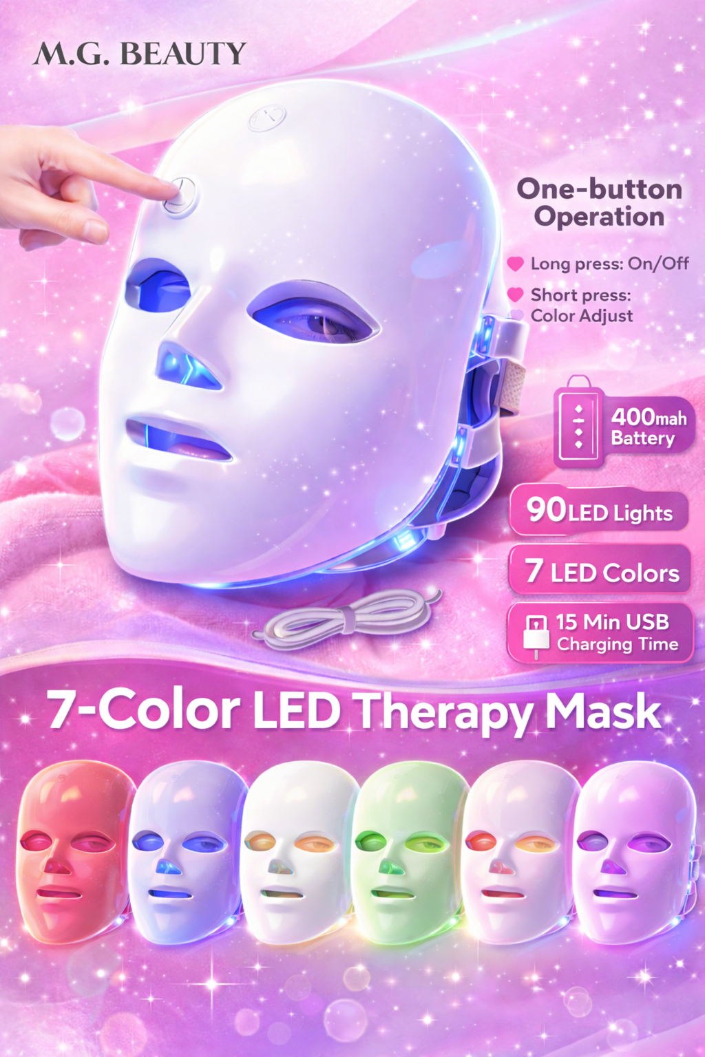 LumaGlow LED Therapy Mask