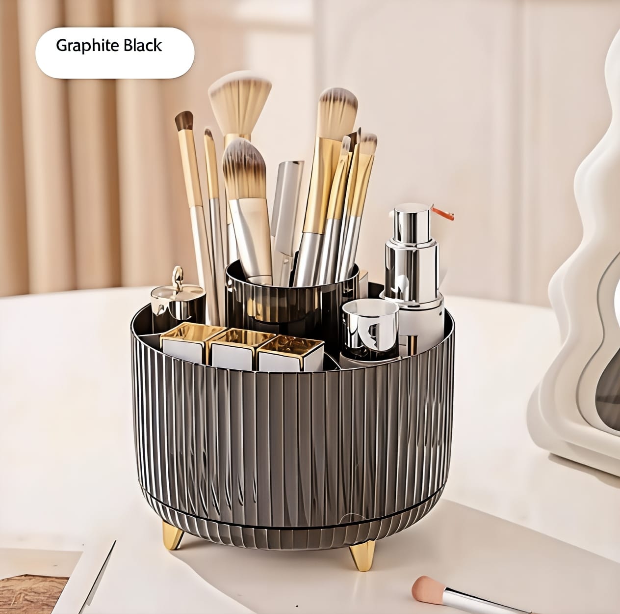 360° Rotating Makeup Organizer