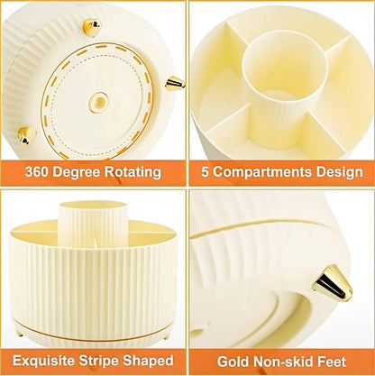 360° Rotating Makeup Organizer