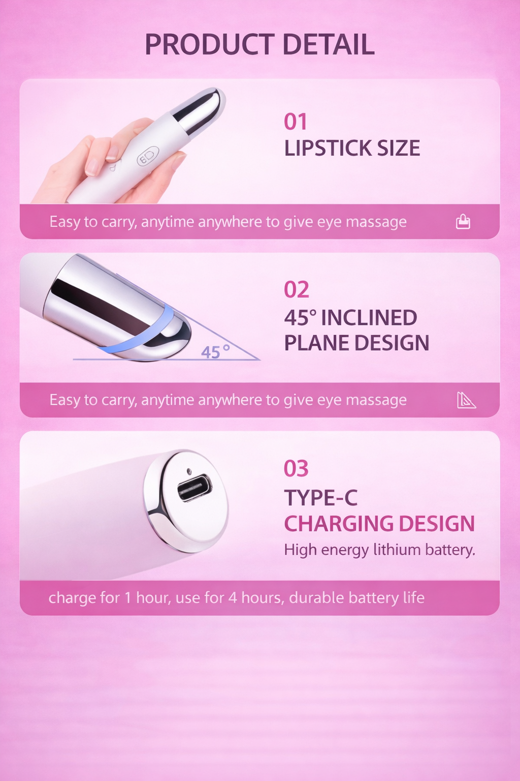 Heated Eye Massager Pen