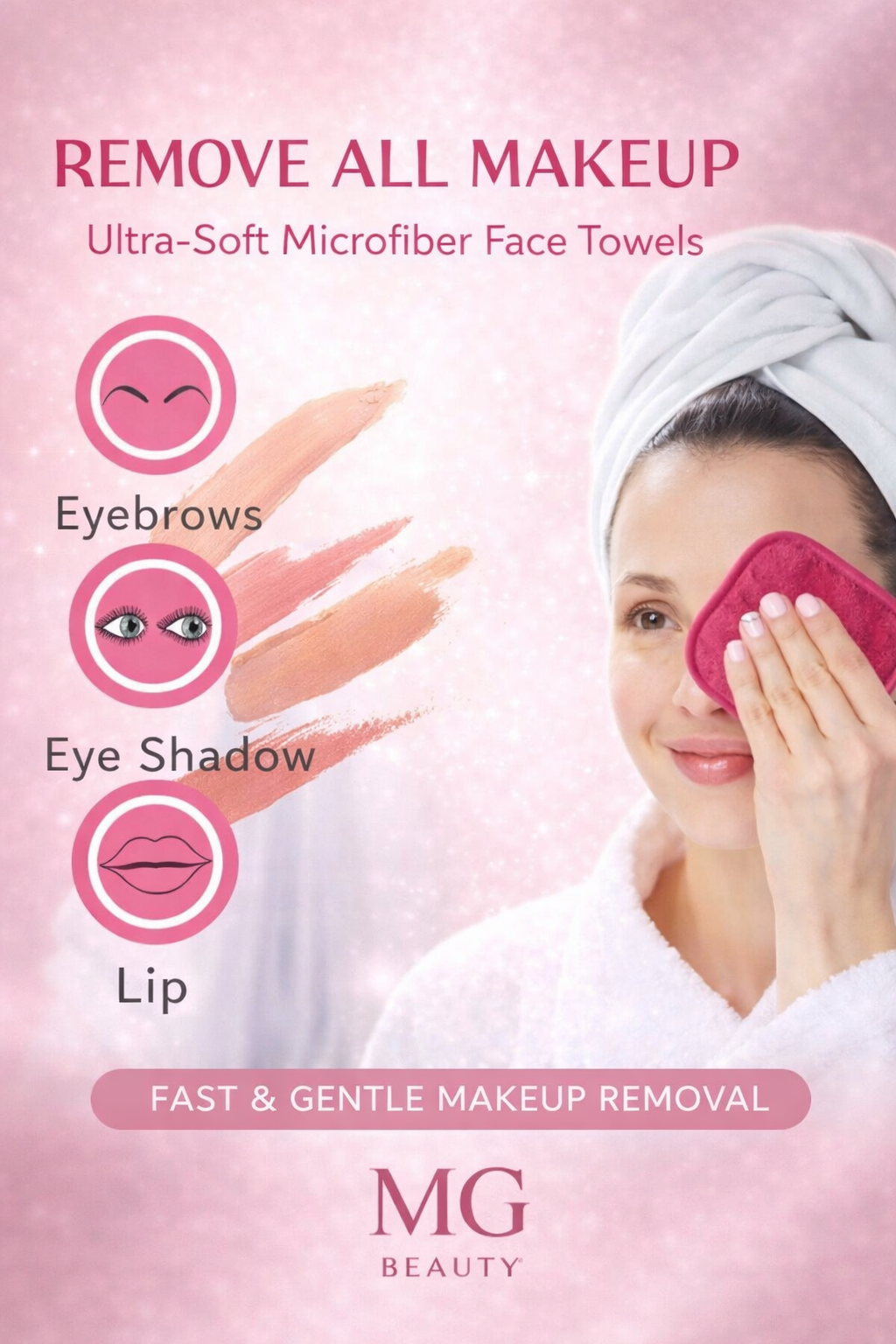 Ultra-Soft Microfiber Makeup Remover Cloths
