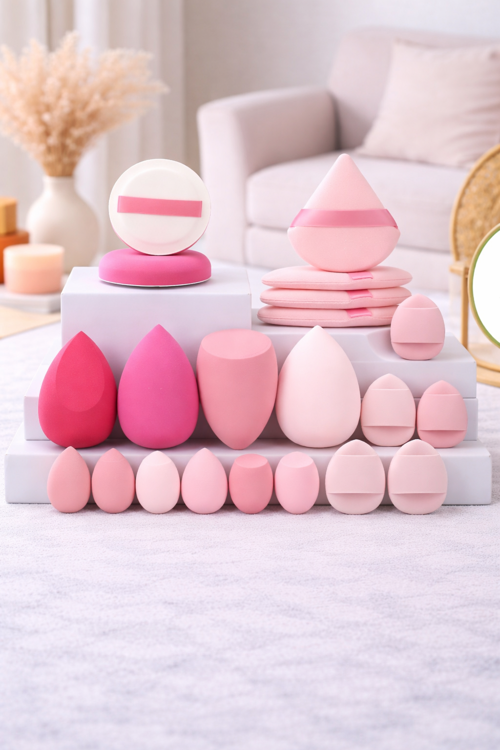 20-Piece Marshmallow Makeup Sponge Set