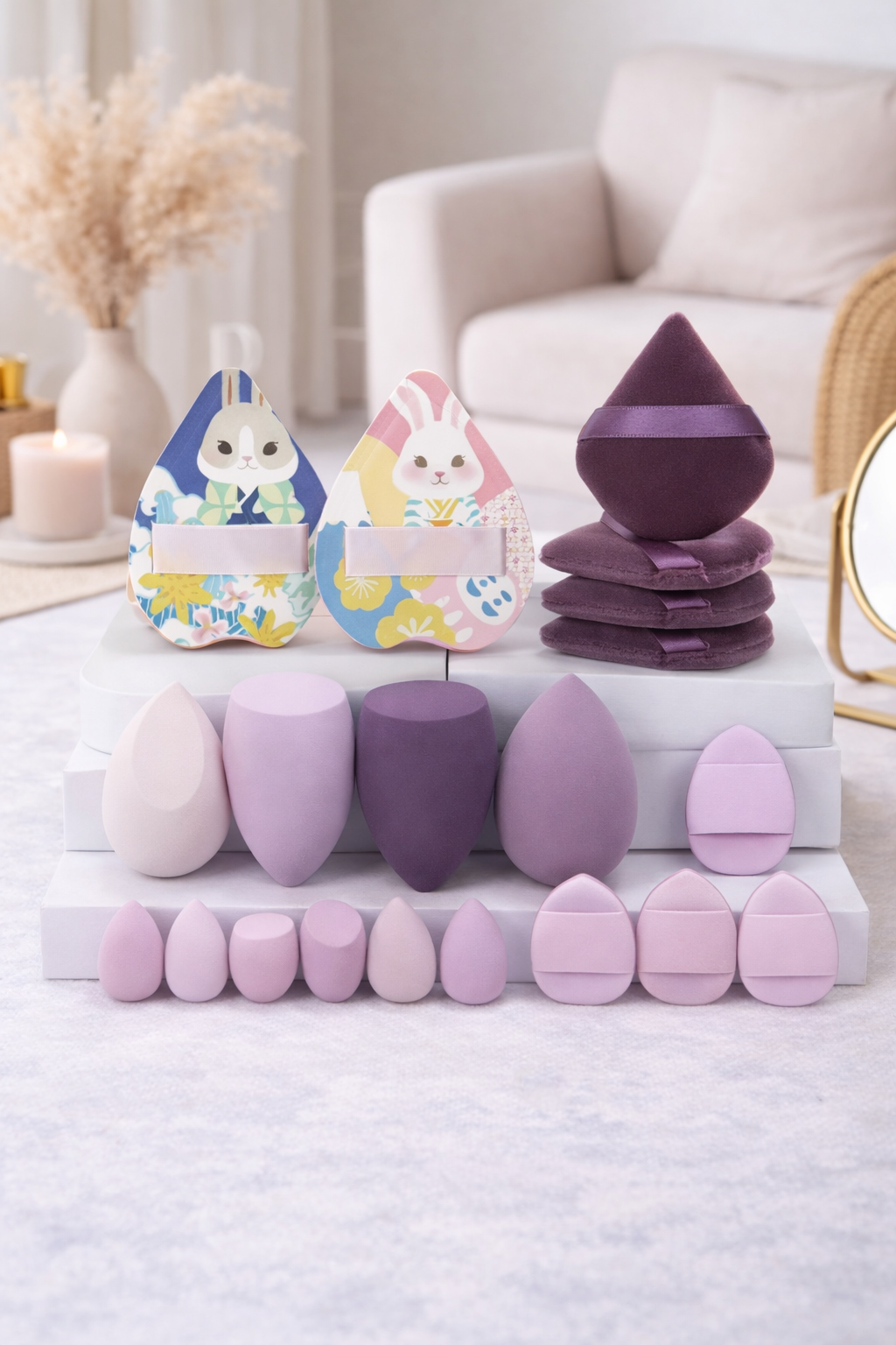 20-Piece Marshmallow Makeup Sponge Set