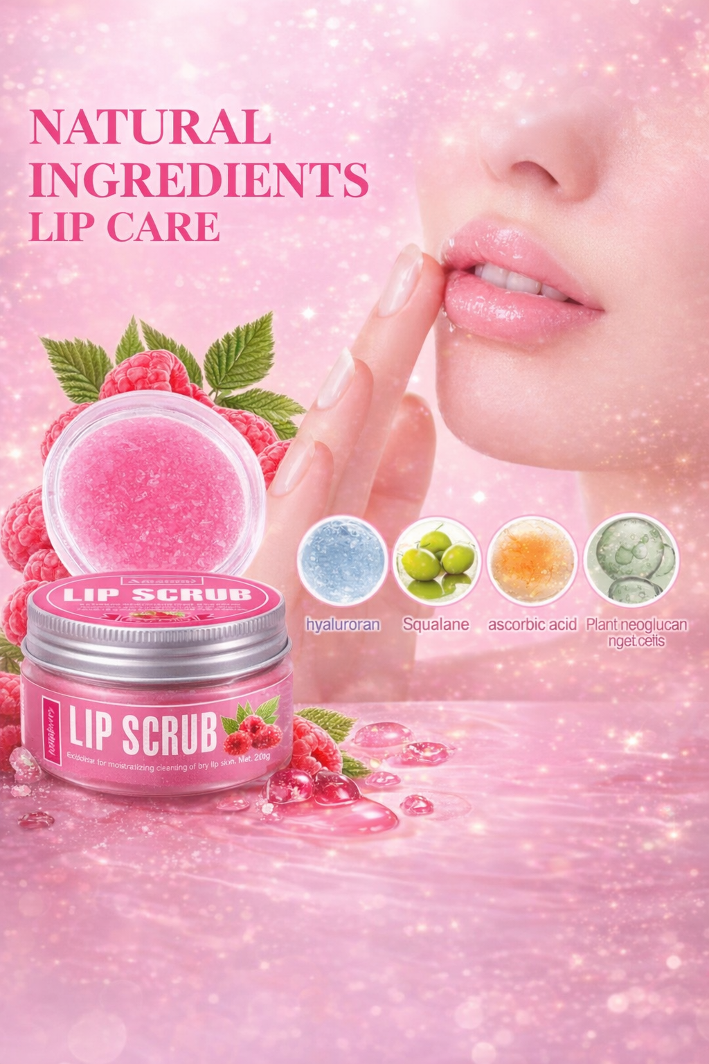 Raspberry Lip Scrub